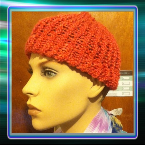 HAND KNIT Accessories - ( 37 ) Pink Knitted Hat NWOT